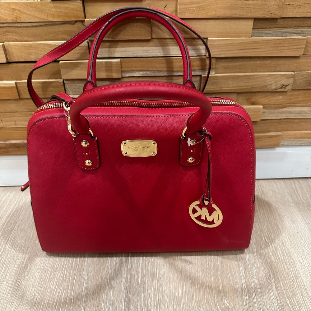 Michael Kors Large Red Satchel